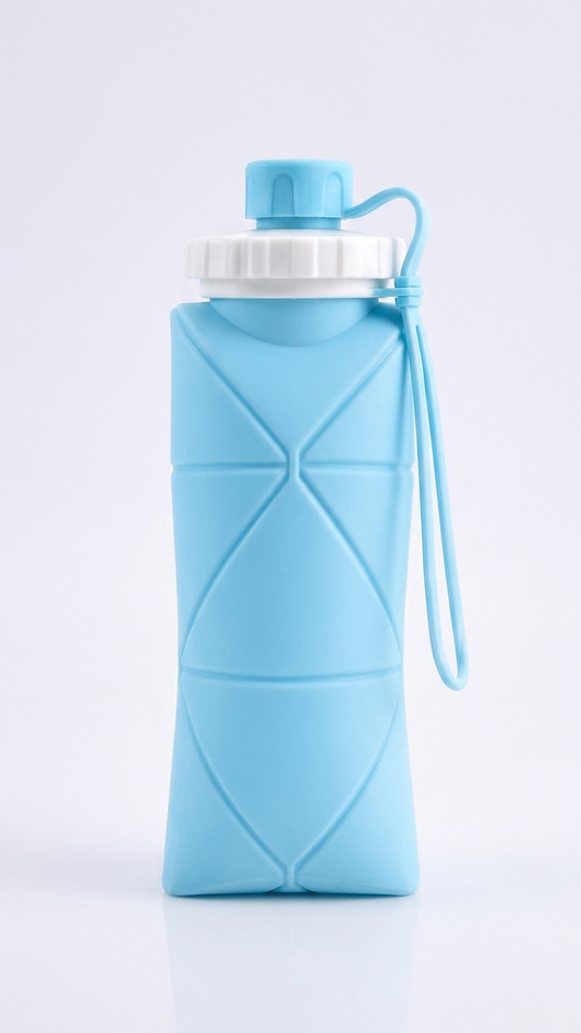 Foldable Silicone Water Bottle | Collapsible Travel Bottle | BPA Free & Leak Proof
