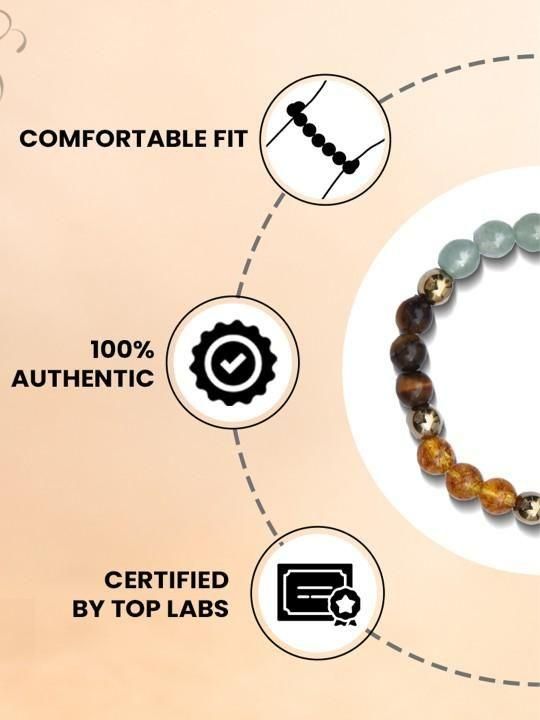 Dhan Yog Elasticated Bracelet | Wealth & Prosperity | Vastu Approved | Stretchable Fit