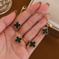 Four Leaf Clover Bracelet | Gold Plated Lucky Charm Bracelet for Women | Black Clover Anti Tarnish Jewelry