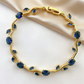 Tulip Bracelet for Women & Girls | Pink Stone Flower Bracelet Silver-Golden Plated Chain | Fashion Jewelry