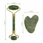 Jade Roller & Gua Sha Set | Skin Glow & De-Puff | Face Sculpting Tool | Dermat Approved