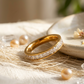 Diamond Ring | Elegant Solitaire Style | Everyday Luxury | Sterling Golden  Finish