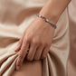 Tulip Bracelet for Women & Girls | Pink Stone Flower Bracelet Silver-Golden Plated Chain | Fashion Jewelry