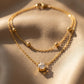 Layered Gold Necklace Set for Women | Chain Necklace with Crystal Pendant