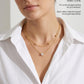 Layered Gold Necklace Set for Women | Chain Necklace with Crystal Pendant