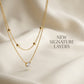 Layered Gold Necklace Set for Women | Chain Necklace with Crystal Pendant