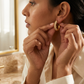 Chunky Gold Huggie Hoops | Pavé Diamond CZ Earrings | Thick Small Hoop Earrings Women | Minimalist Jewelry
