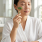 Jade Roller & Gua Sha Set | Skin Glow & De-Puff | Face Sculpting Tool | Dermat Approved