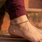 Raw Pyrite Anklet | Money Magnet Payal | Wealth & Protection | Certified Crystal