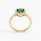 Emerald Heart Ring | Love & Healing Stone | Dainty & Elegant | Gift for Her