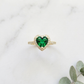 Emerald Heart Ring | Love & Healing Stone | Dainty & Elegant | Gift for Her