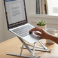 Adjustable Laptop Stand | Ergonomic Aluminum Riser | Portable & Foldable Design